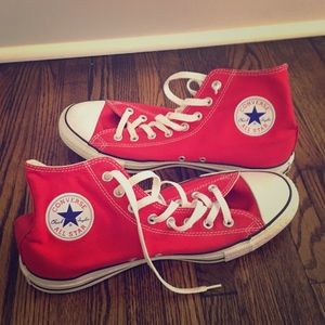 Converse Red High Tops